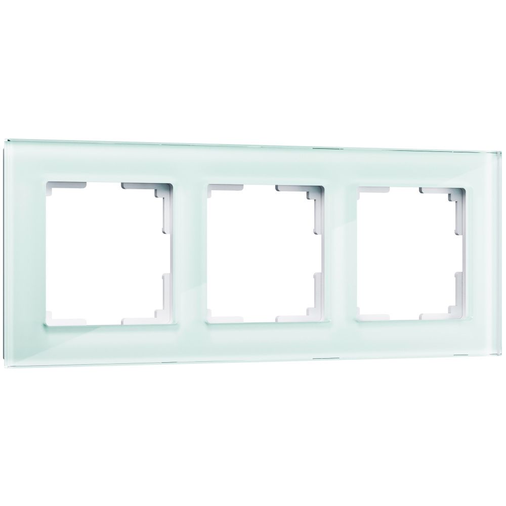 WL01-Frame-03 / Рамка на 3 поста (натуральное стекло,стекло)