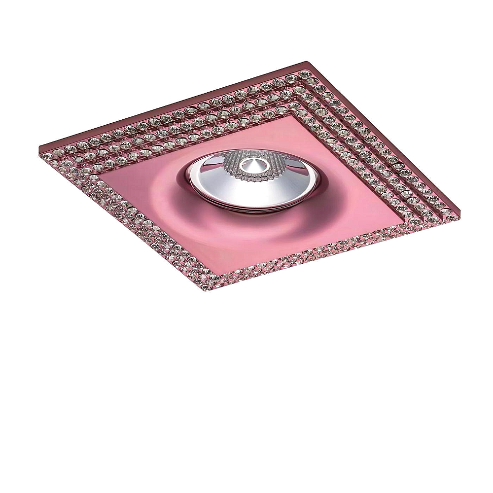 Встраиваемый декоративный светильник Lightstar MIRIADE 011988, розовый