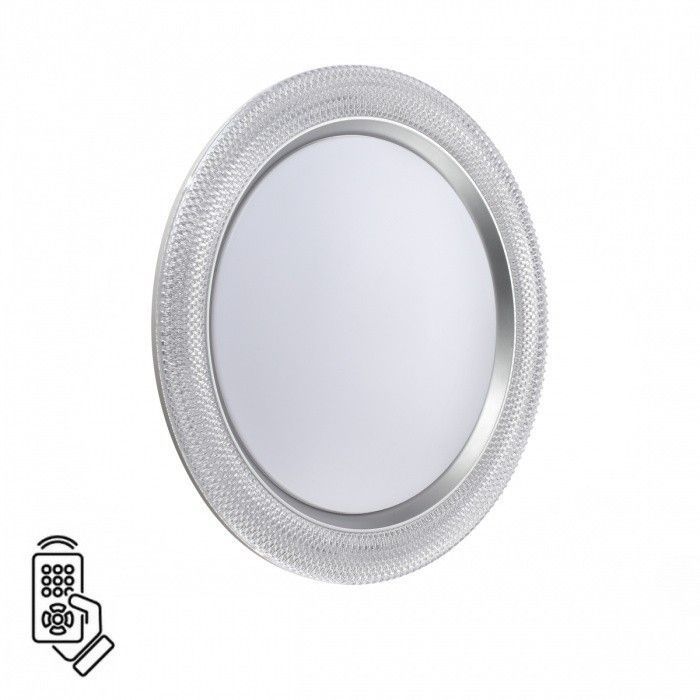 Светильник 40 см, 48W, 3000-6000K, Sonex VENDY 7782/DL, белый-серебристый