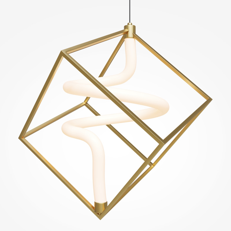 Подвесной светильник 36*36*336 см, LED, 3000К, Maytoni Membrane MOD345PL-L11BS3K латунный