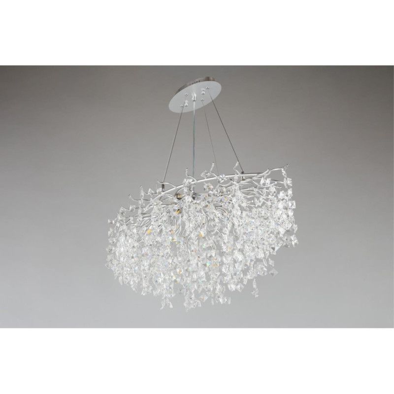 Подвесная люстра 100*60*80-170 см, 10*G9, 5W, Aployt Danusia APL.846.13.10, хром