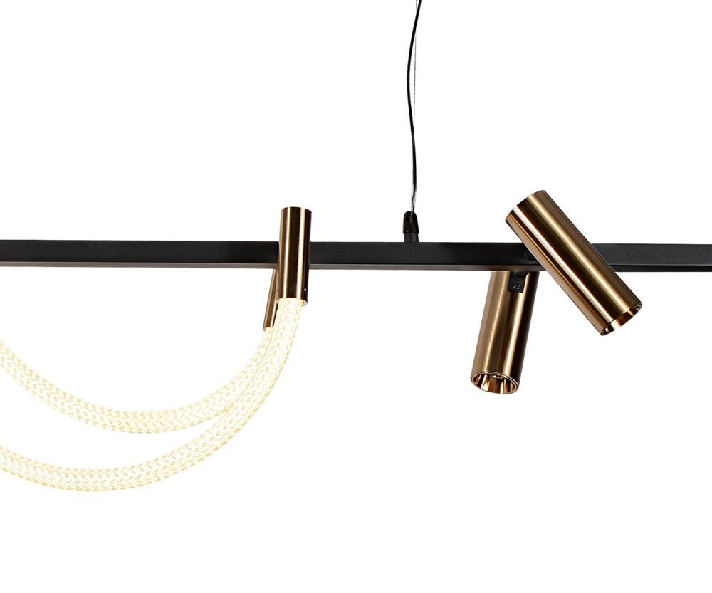 Подвес 145*150 см, LED 94W, 3000K Кайли черный/бронза Kink Light 08039K-140A,19(20)