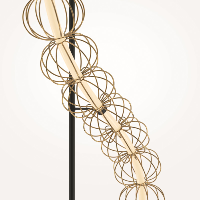 Торшер 56,9*25*154,7 см, LED*48W, 3000 К, Golden Cage MOD216FL-L38G3K Maytoni, Золото