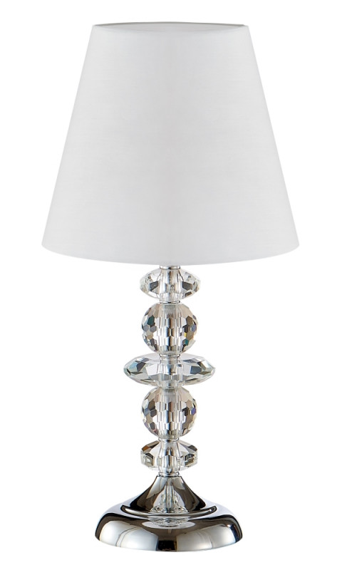 Настольная лампа 22 см, Crystal Lux ARMANDO LG1 CHROME Хром