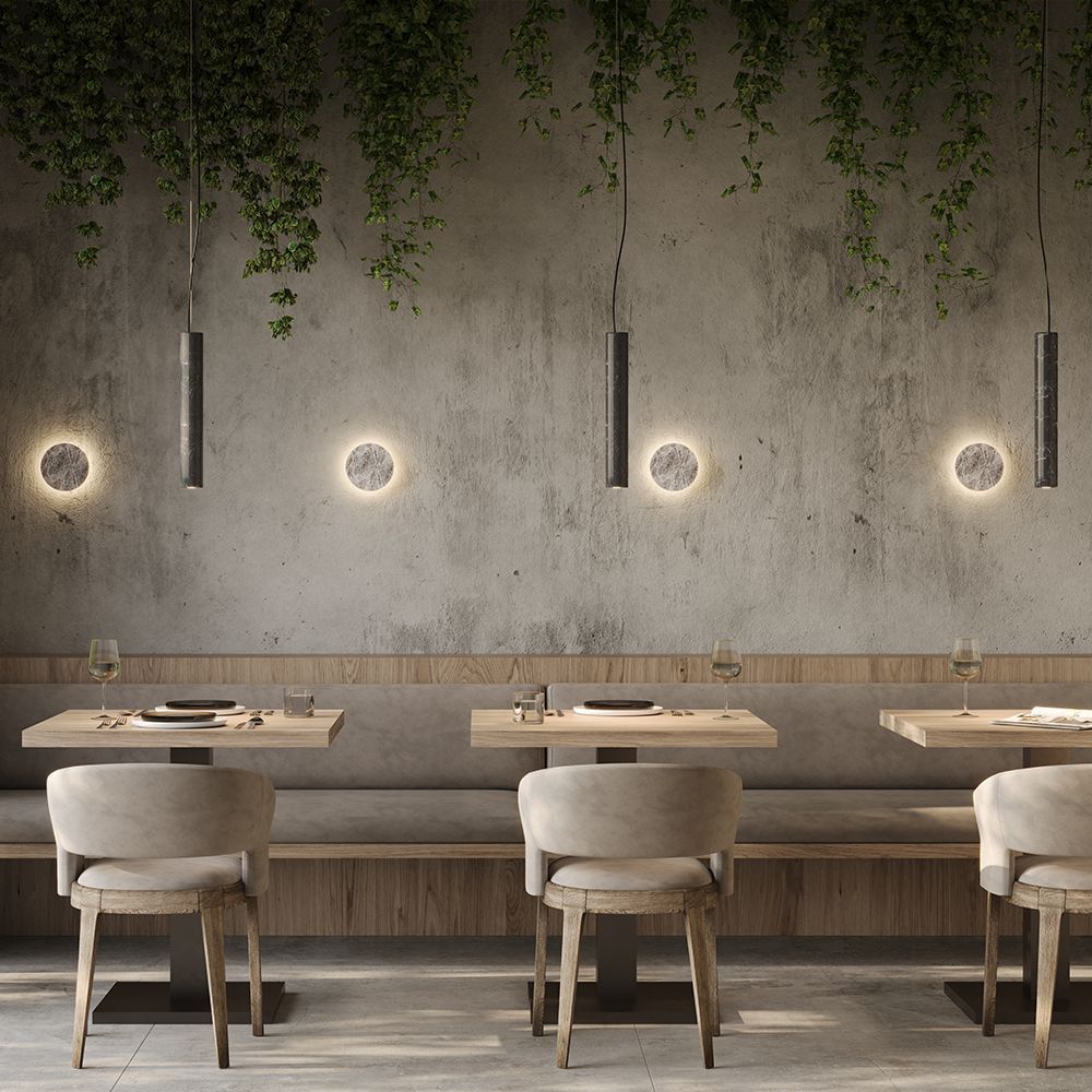 Настенный светильник 15 см, 5W, 2700-4000K, Maytoni Basic Texture MOD461WL-L5GRK, черный-серый