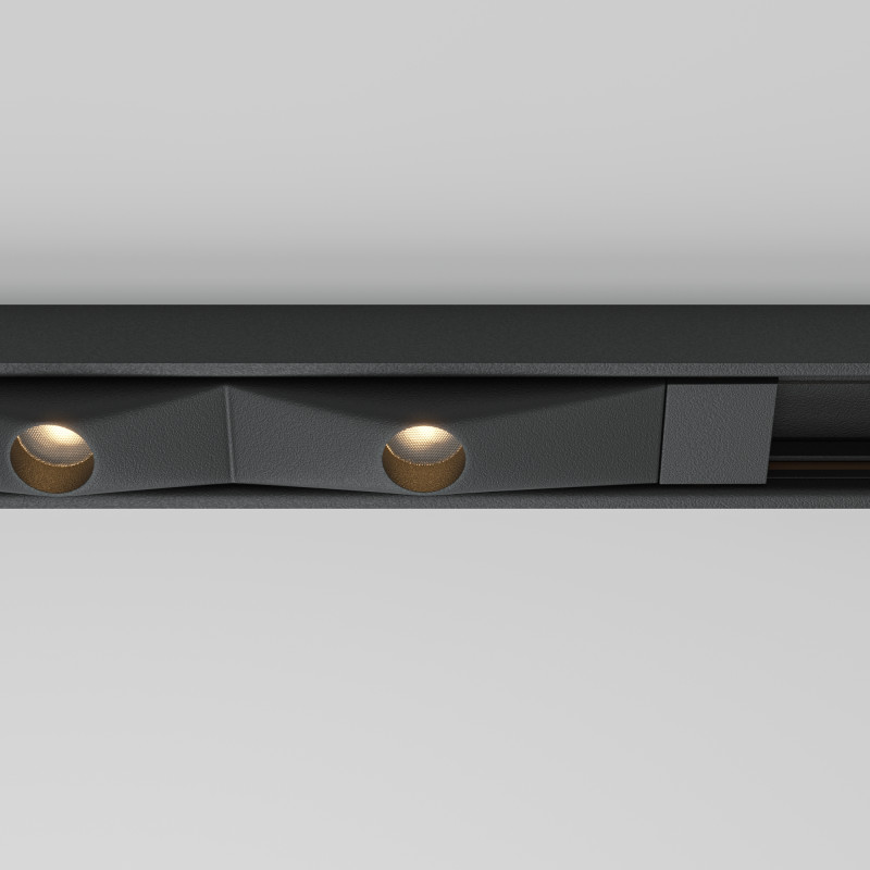 Светильник на шине 32*1,4*4539,2 см, LED, 12W, 3000-6000К, Maytoni Technical Spiky TR175-1-12WTW-M-B черный