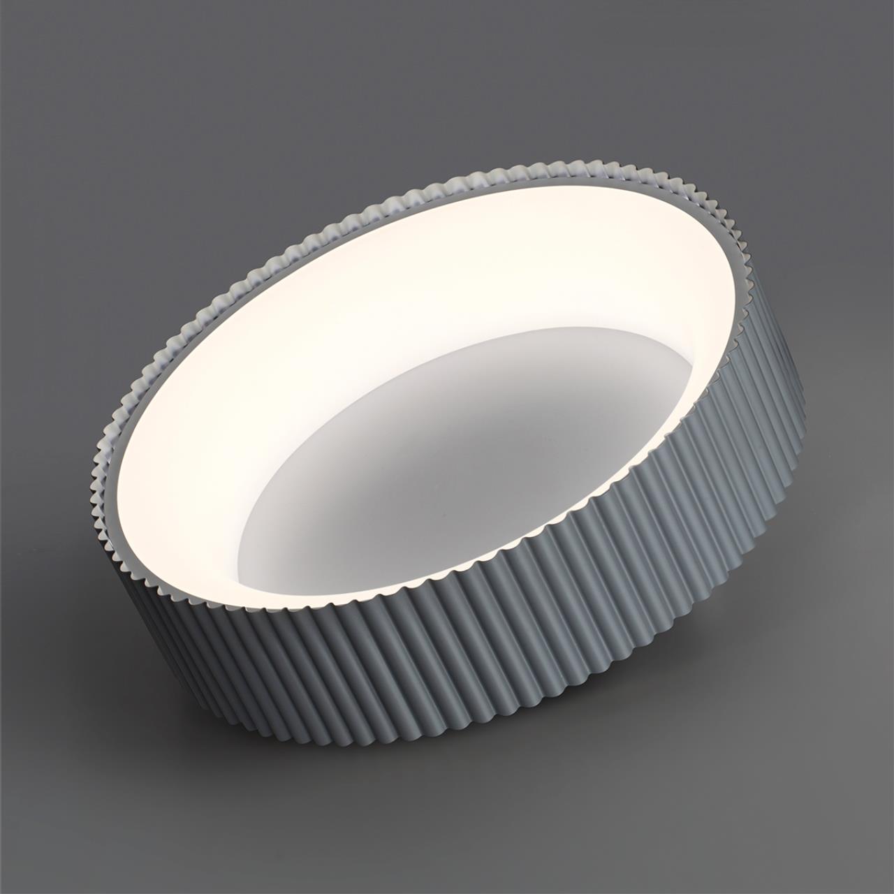 Потолочный светильник *46*13,5 см, LED 1*56W, 3000-4000-6500 К, Sonex Sharmel 7713/56L, белый/серый
