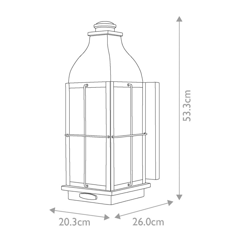 Настенный фонарь Hinkely Lighting, Арт. HK-BINGHAM-L