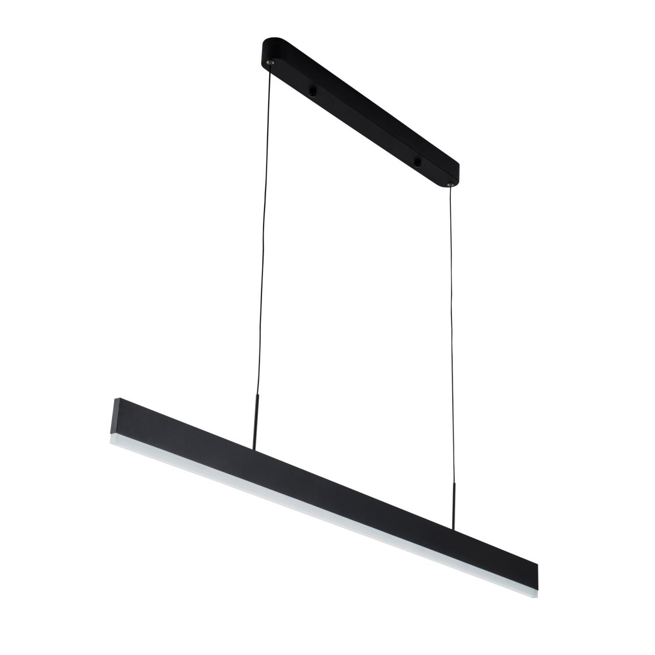 Подвесной светильник 120*1,5*160 см, LED 35W, 3000 / 6000K, Черный LED4U L8668-1200 BK