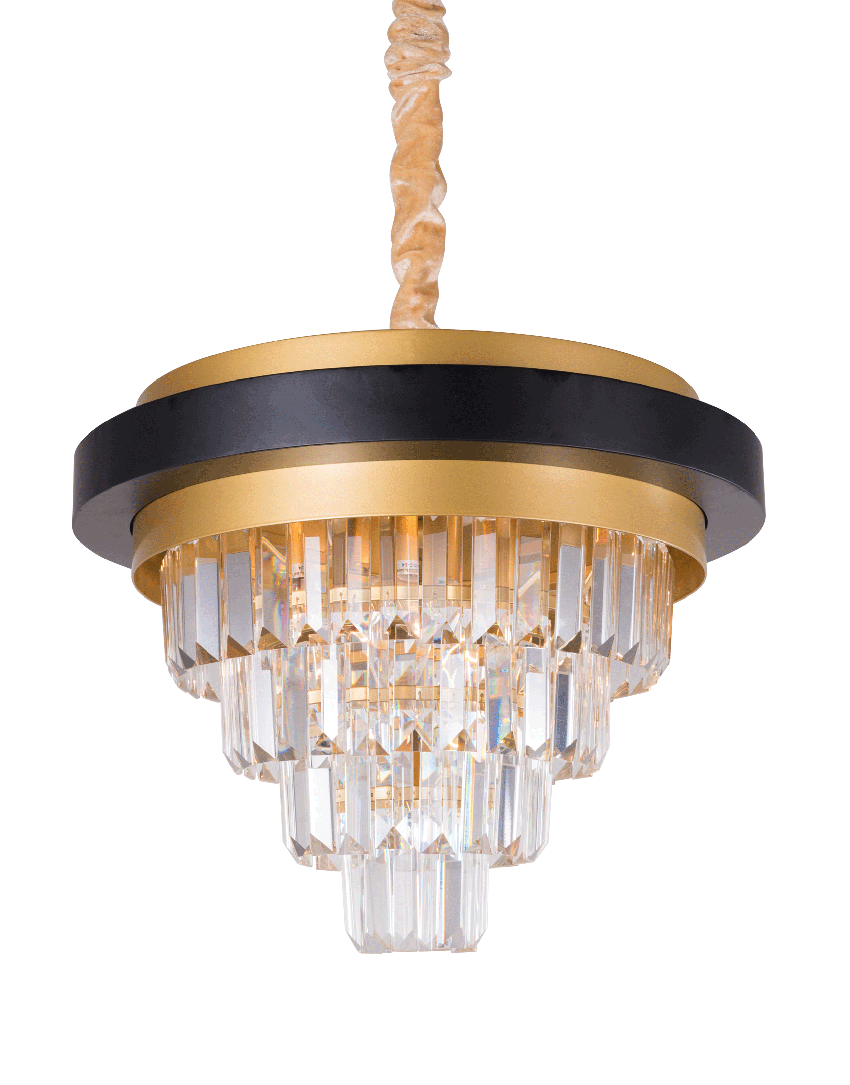 Люстра 400*300, 6*E14, 40W NewRgy Cristallo 2433A/6A PT BRS+BK+CL, PT BRS+BK+CL