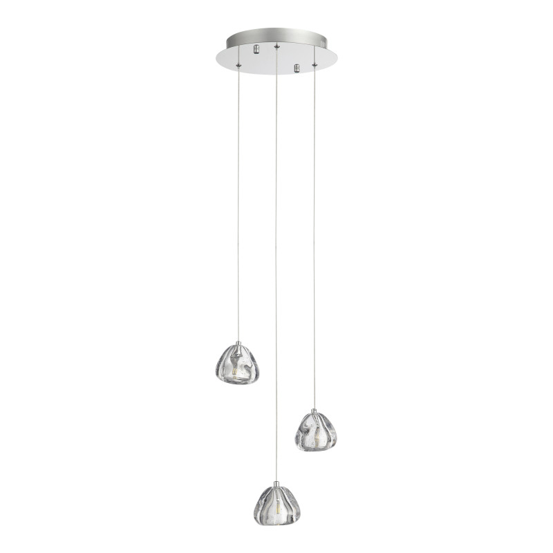 Каскадная люстра 30*200 см, LED, 3W,  3000К, ST-Luce WATERFALL SL6017.101.03 хром