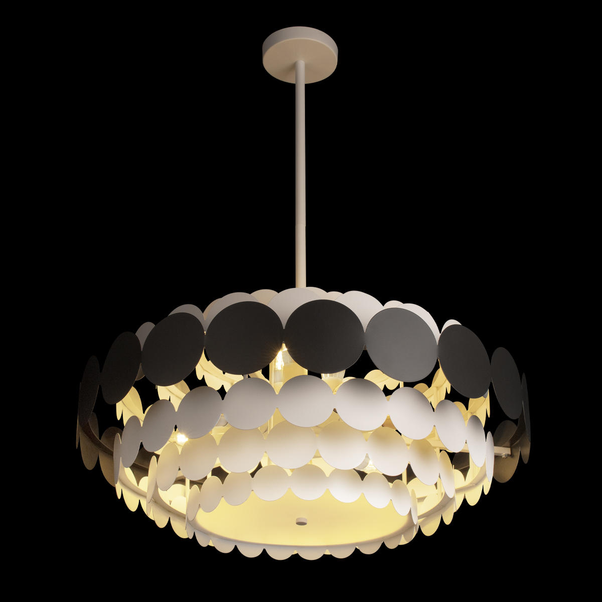 Подвесной светильник 62*28 см, 9*E14*40W LOFT IT Juicy 10310/S Black черный, белый