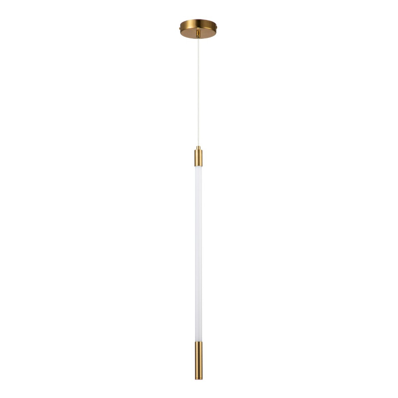 Подвесной светильник 100*100*695/1600 мм, 1*LED 10WW 4000KK бронза Indigo Filato V000051L, 14008/1P Brass