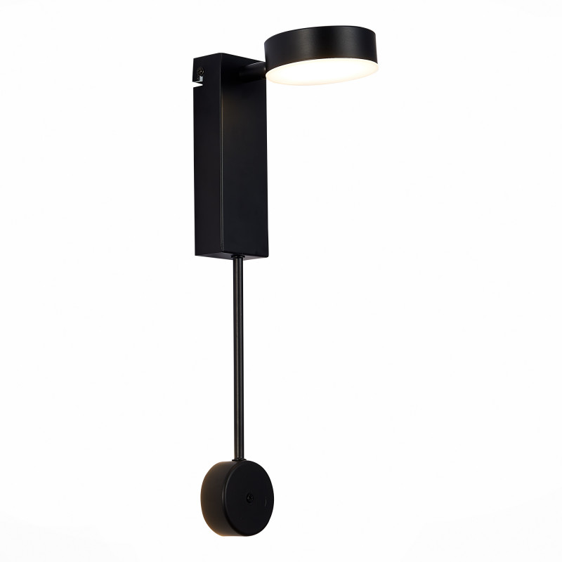 Светильник настенный 10 см, 9W 4000K ST LUCE TOSSE SL6001.401.01 Черный