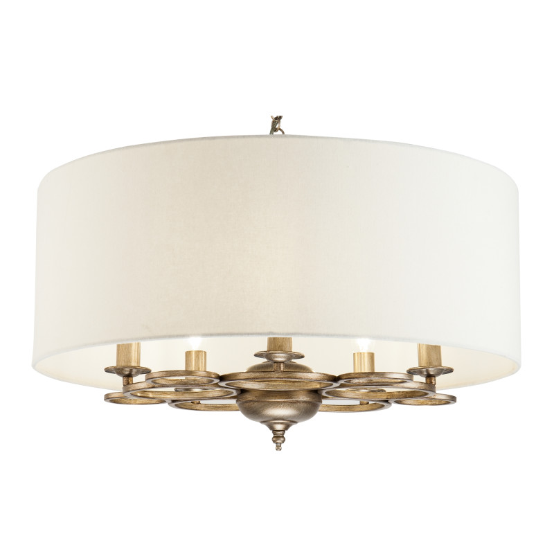 Подвесная люстра Maytoni Anna H007PL-05G, кремовый, диаметр 62см