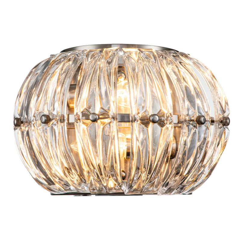 Настенный светильник 160*260*170 мм, 2*E14 никель Indigo Finezza V000302, 12023/2W Nickel