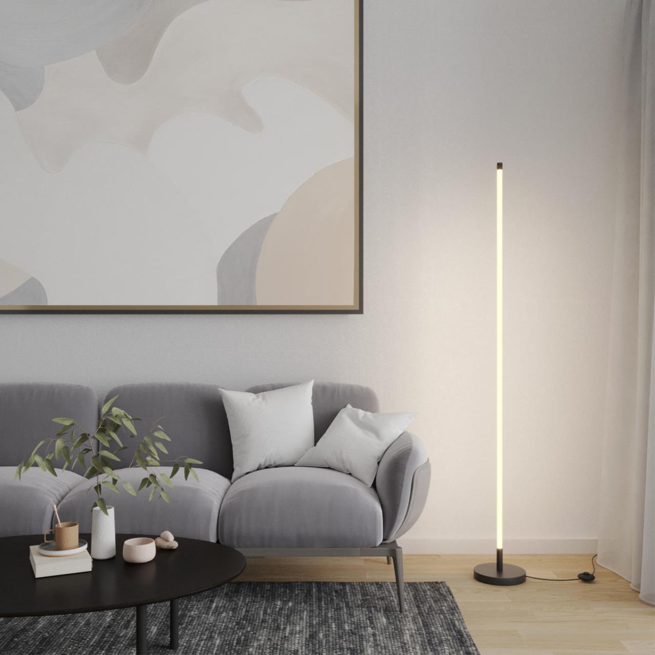 Светильник подвесной светодиодный, длина провода 2м 17,6*17,6*200 см, 2*LED*12W вниз + 5W вверх 3000K Novotech Turn 359395 белый