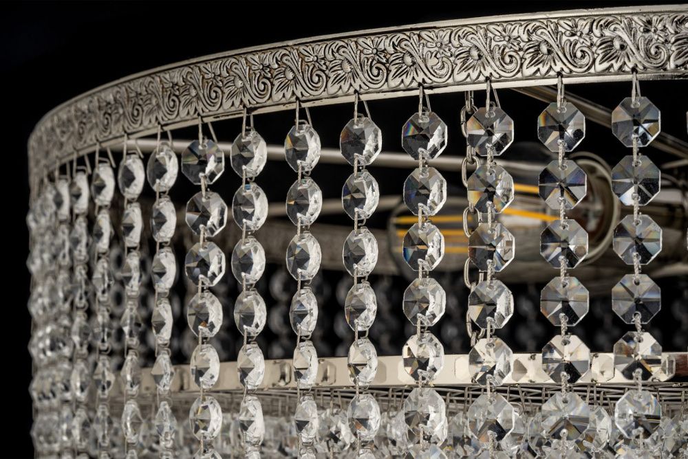 Люстра потолочная *60* см, 8*E27*60W, Arti Lampadari Favola Favola E 1.3.60.102 N, никель