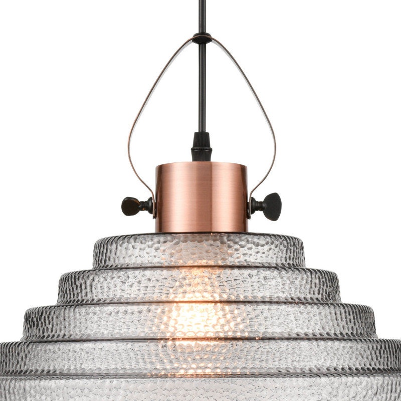 Подвесной светильник  35*120 см, 1*E27 медь, черный Vele Luce Genio VL5402P21