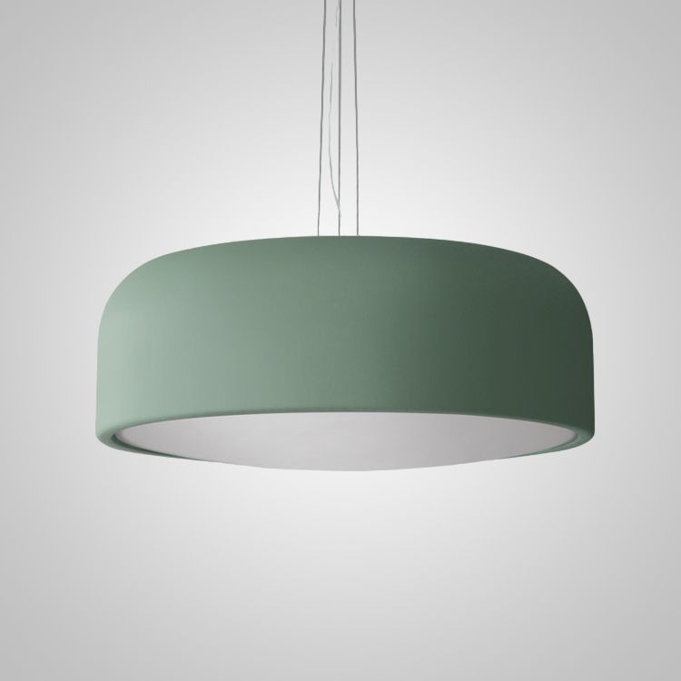 Подвесной светильник CYLINDER B D48 Green 48*48*17,5 см, 3*E27*60W, ImperiumLoft CYLINDER-B01, Зелёный