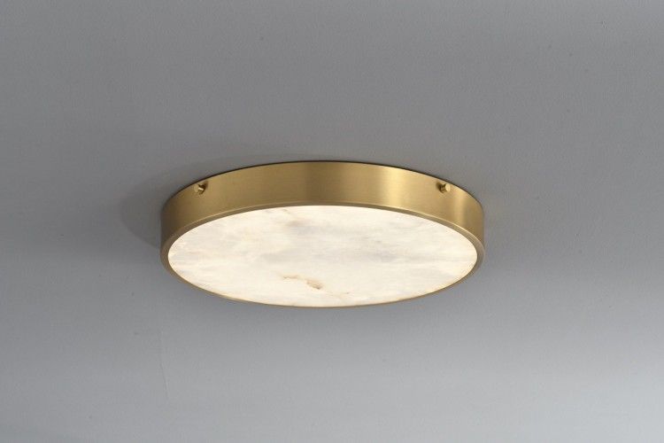 Светильник 30-5 см, 1*LED*24W, 3000K, Belfast Devon 3395-3 BR MB, Латунь