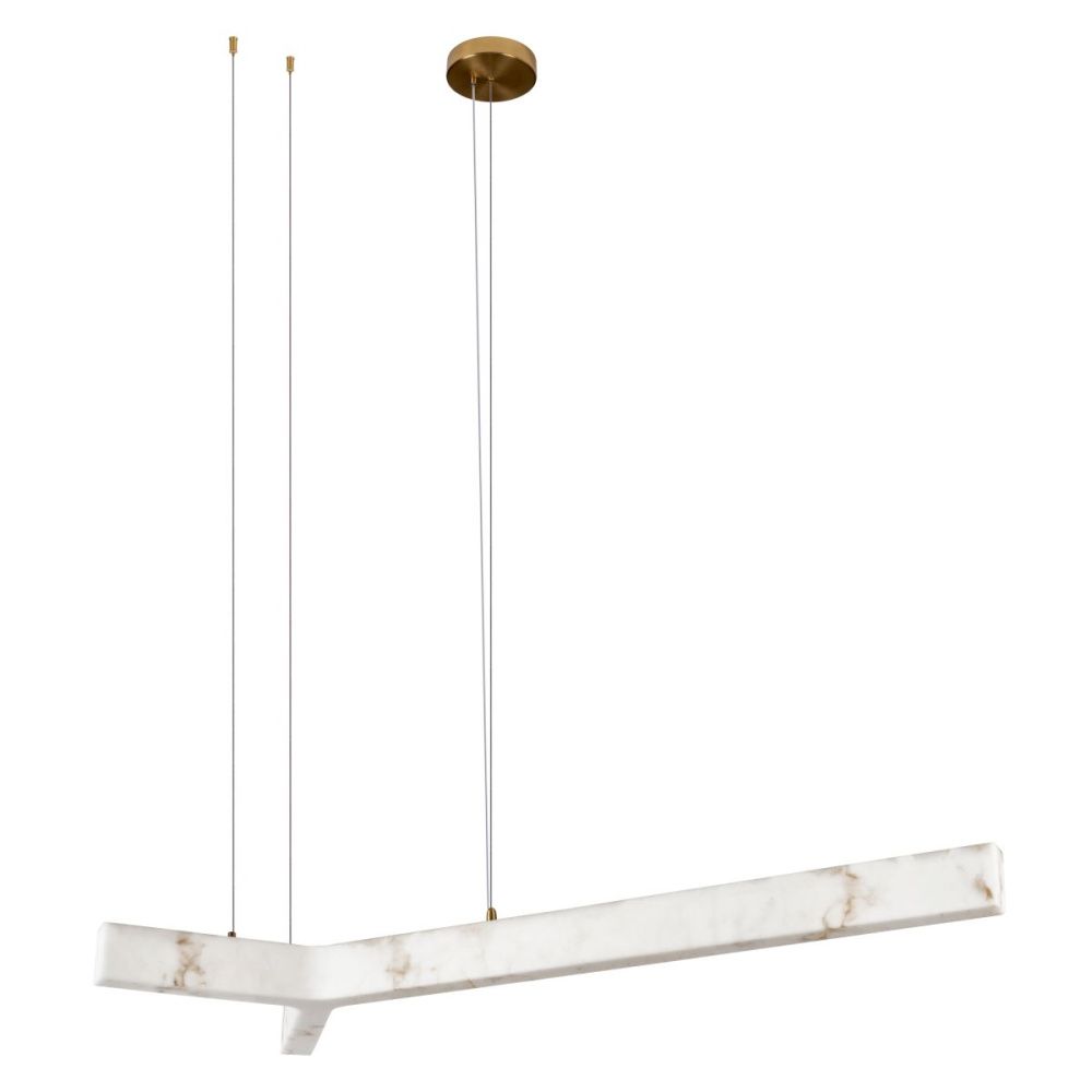 Подвесной светильник 120 см, 15W, 3000K, Loft IT Y acrylic 10554/1200, латунь