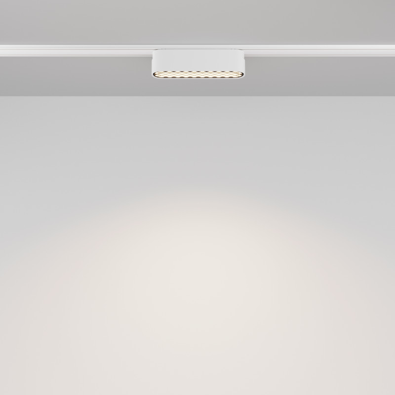 Трековый светильник 2,6*11,6*2,8 см, LED 6W, 4000К, Белый Maytoni Basis Grid TR084-1-6W4K-W