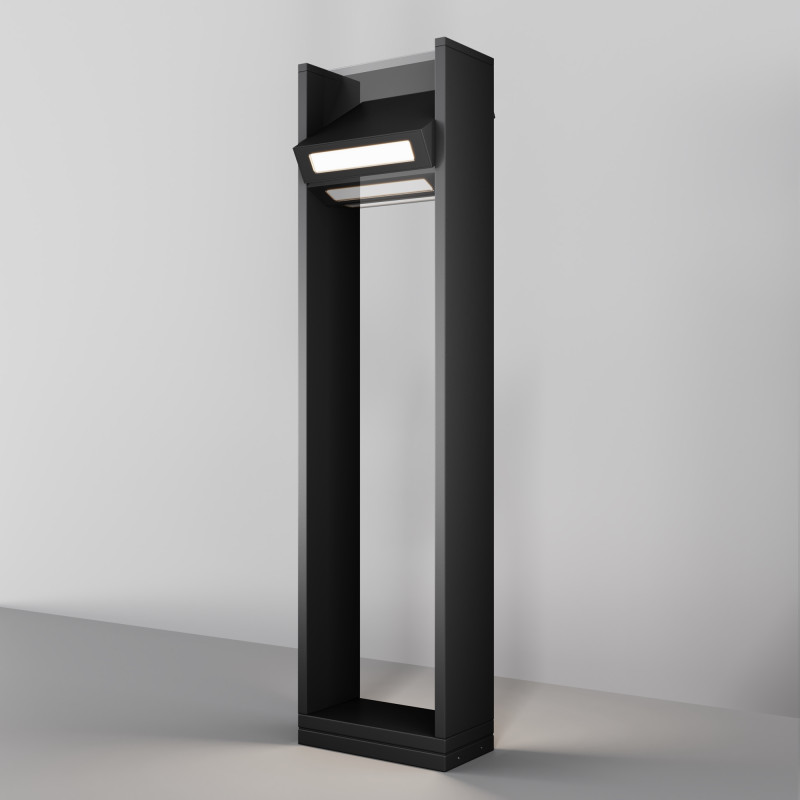Садово-парковый светильник 23*12*90 см, LED, 16W, 3000К, Maytoni GRAN O465FL-L16GF3K серый