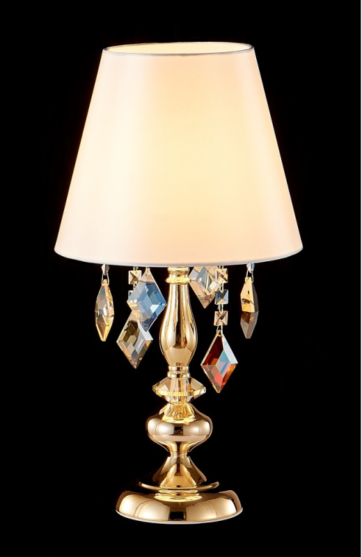 Настольная лампа 25 см, Crystal Lux MERCEDES LG1 GOLD/COLOR Золото