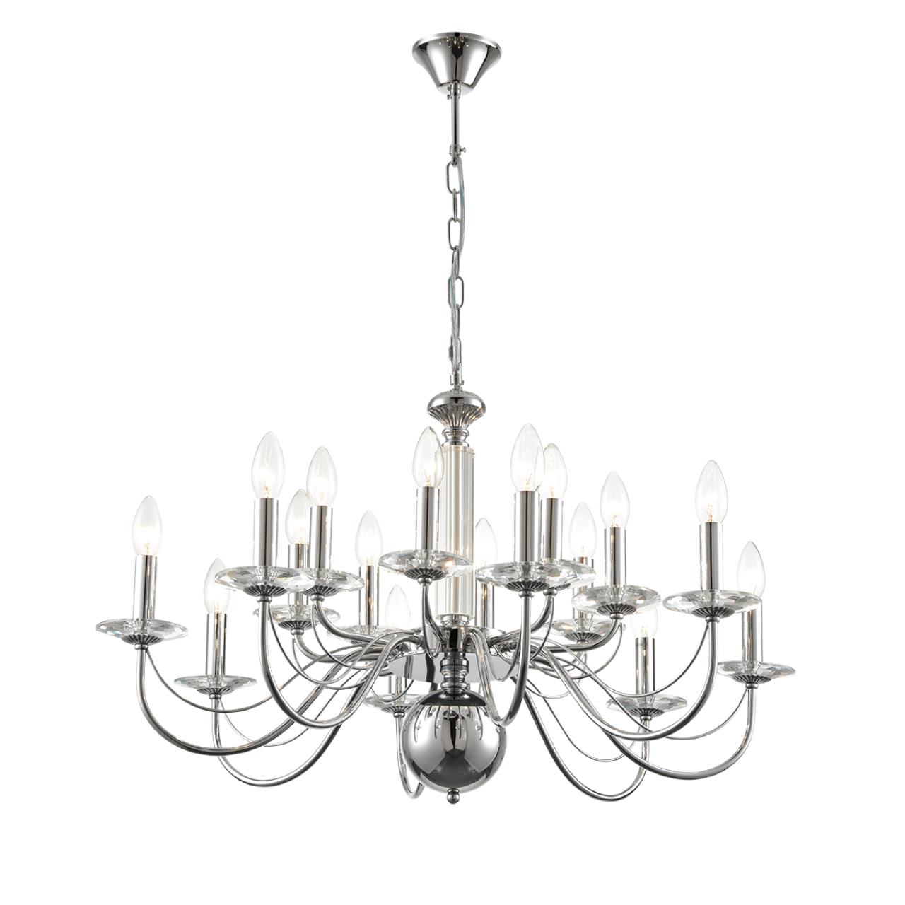 Люстра подвесная 80*95 см, 16*E14 Lumion Incanto 8034/16 хром