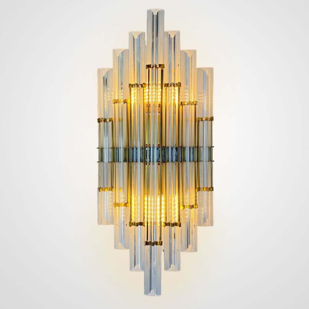 Бра Art Wall Luxury 2 9*22*50 см, 2*E14*40W, ImperiumLoft 44.721, Золотистый
