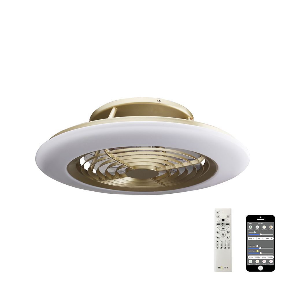 Потолочный светильник с вентилятором Mantra ALISIO 6707, 70W LED, 2700-4000-5000K, диаметр 63 см, бронза