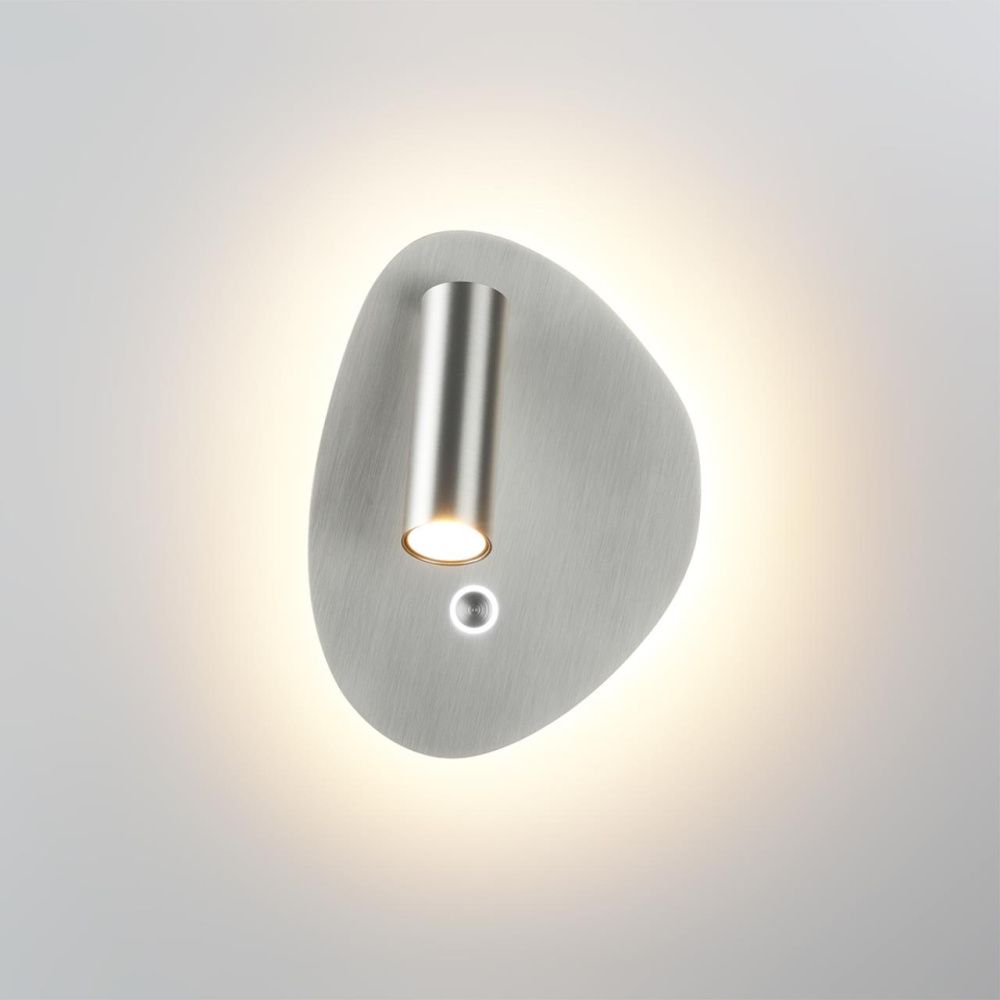 Бра 13**17- см, *LED*9W, 2700/3300/4000K, Odeon Light Roy 7184/9WL, никель