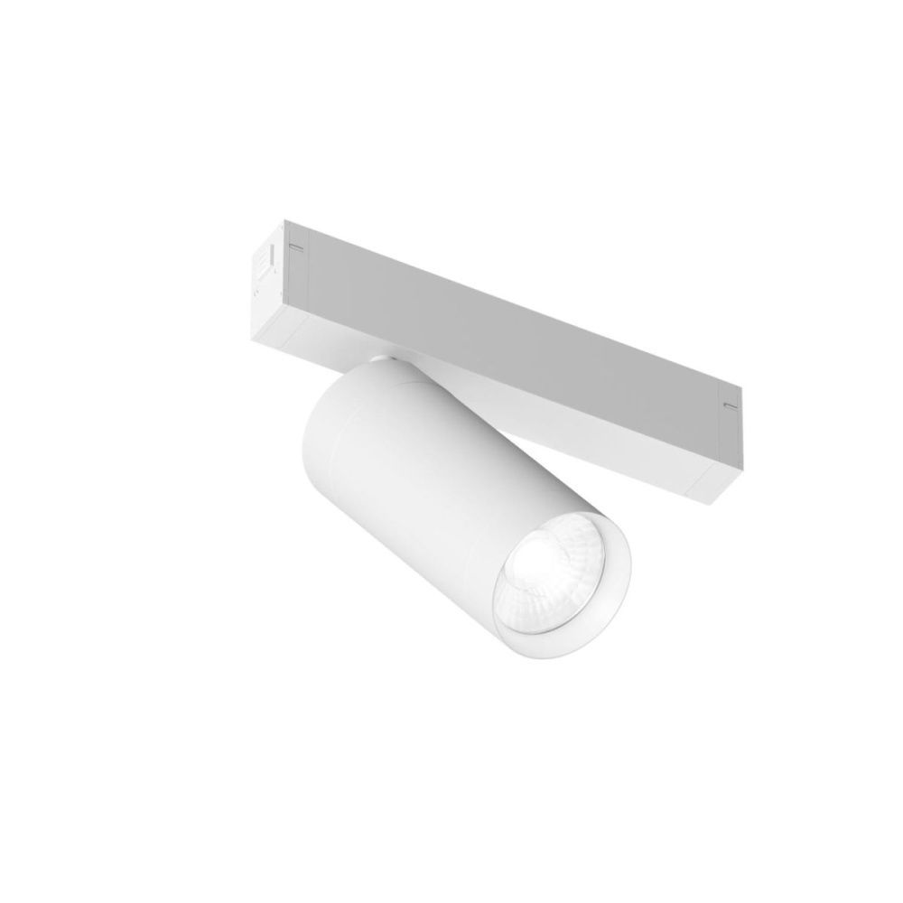 Трековый однофазный светильник 22 см, 20W, 4000K, Denkirs Simple Spot DK8220-WH, белый