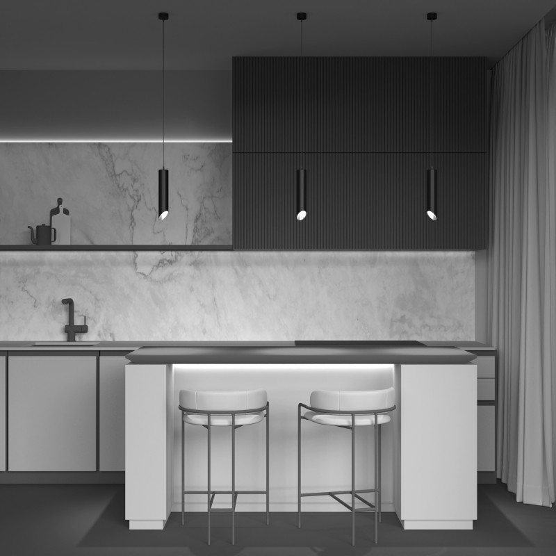 Светильник 6 см, Maytoni Pendant Lipari P044PL-01-40GU10-B, черный-золото
