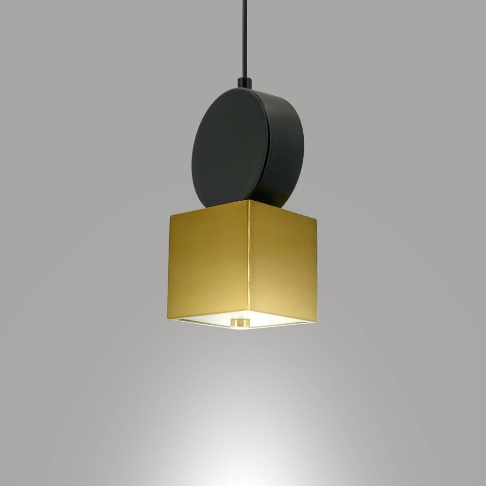 Светильник подвесной *23-150 см, 1*LED*6W, 3000K, Lightera Myanmar LE132L-1GD, Черный
