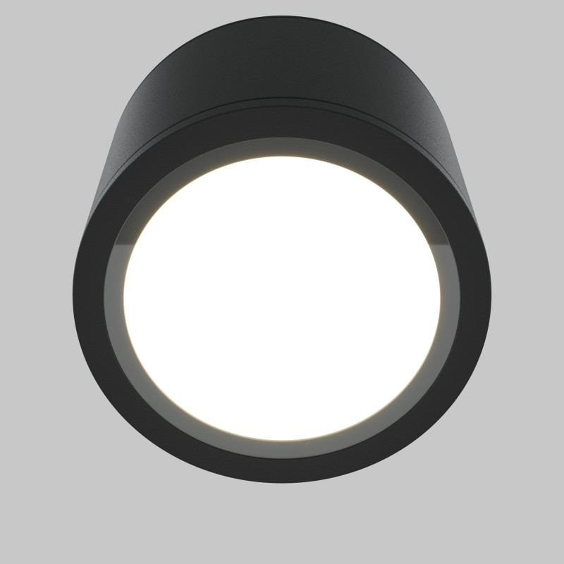 Накладной светильник 9*6,9 см, 1*GX53, 15W, Maytoni Technical Rendo C095CL-GX53-B черный, IP44