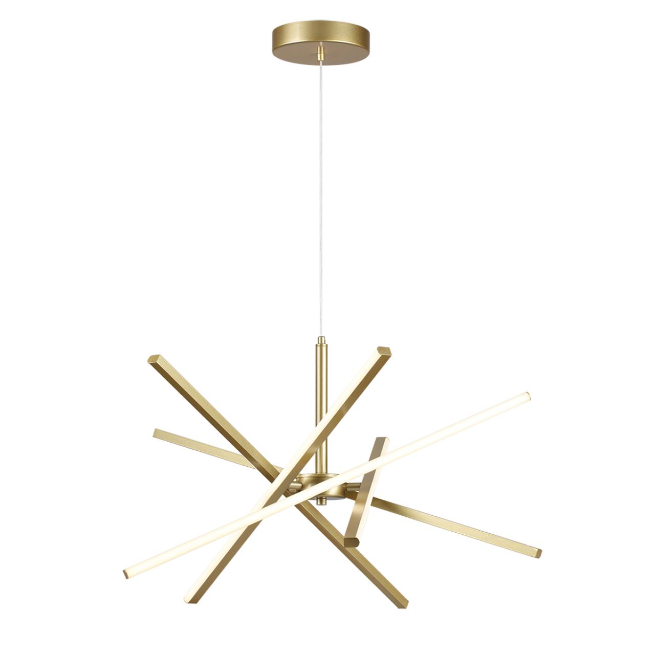 Светильник подвесной 70*150 см, 1*LED*60W, 4000K, 2800Lm, 10 м2 Lumion Parker 6564/60L золотой