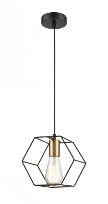 Подвесной светильник  20*149 см, 1*E27 черный, золото Vele Luce Luca VL6232P01
