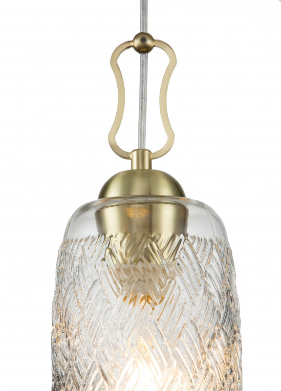 Подвесной светильник 120*120*345/1860 мм, 1*E27 золотой Indigo Pizzo V000289
