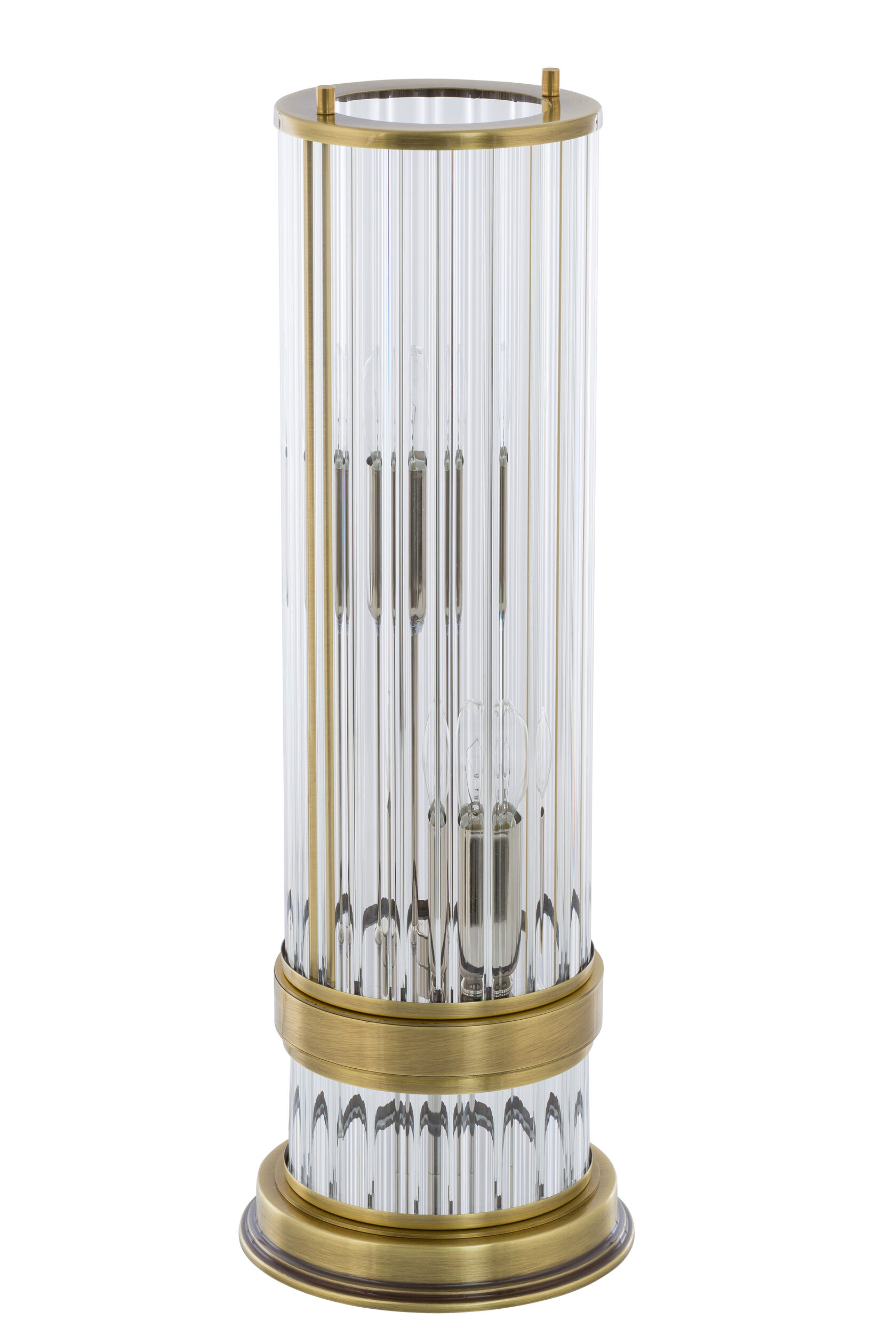Настольная лампа 2*E14, 16*46,5 см, Патина Kutek Loretto LOR-LG-2(P)