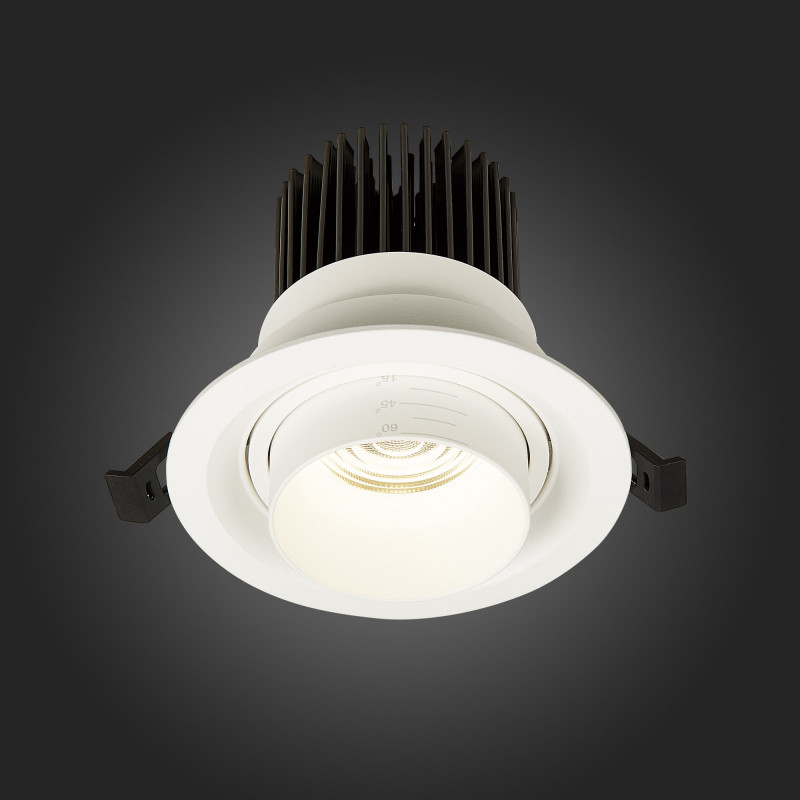 Встраиваемый светильник Zoom 12 см, 12W 4000K ST LUCE Встраиваемые светильники ST701.548.12 Белый
