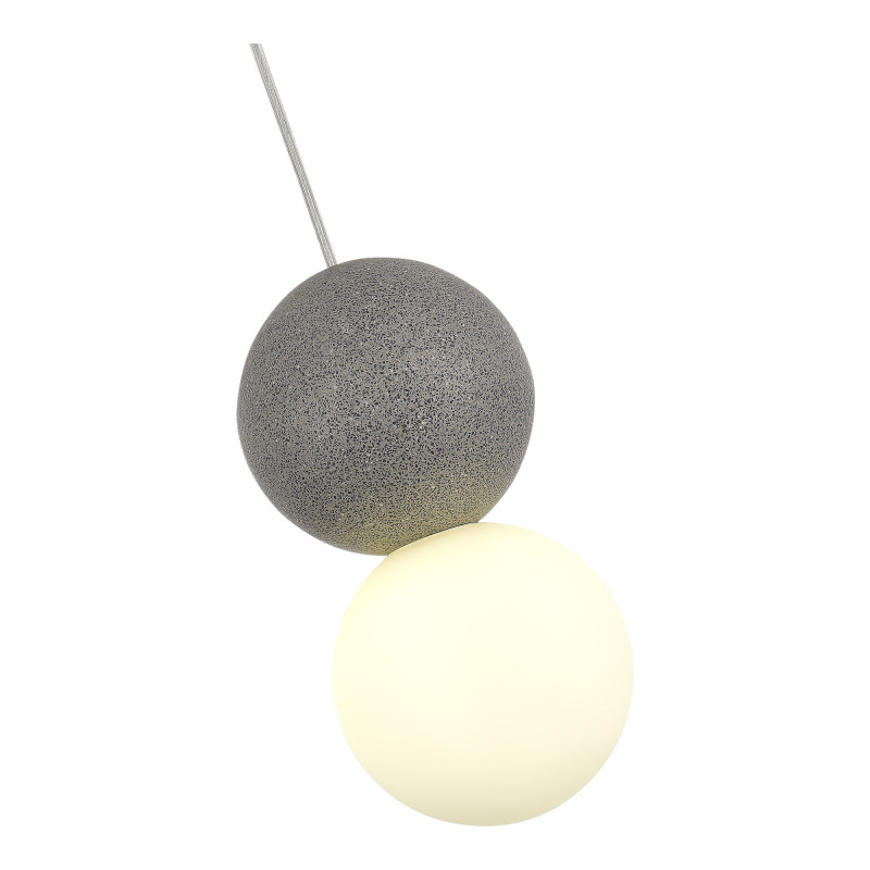 Светильник подвесной 10* см, G9*1*5W, 4000K, St Luce Estruzzo SL1512.513.01, Серый