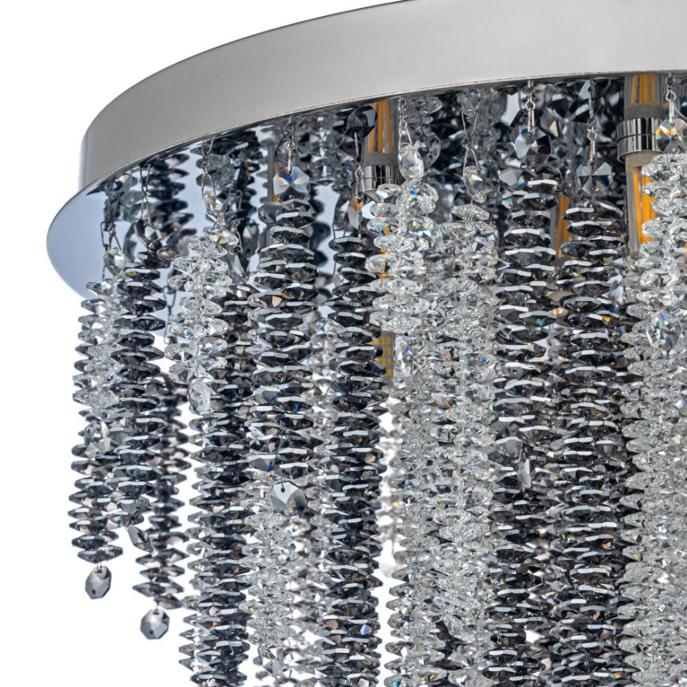 Люстра потолочная *55*87 см, 12*G9*40W, Arti Lampadari Flusso Nickel Flusso H 1.4.55.106 N, никель