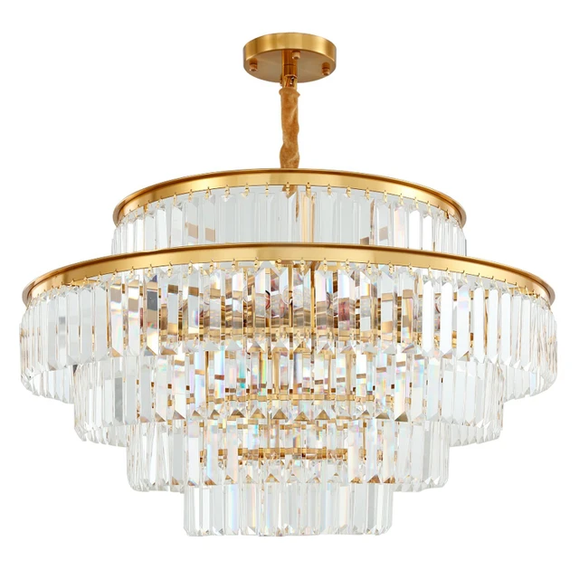 Подвесная люстра 100 см, Gerhort G21073/18GD+CL, золото