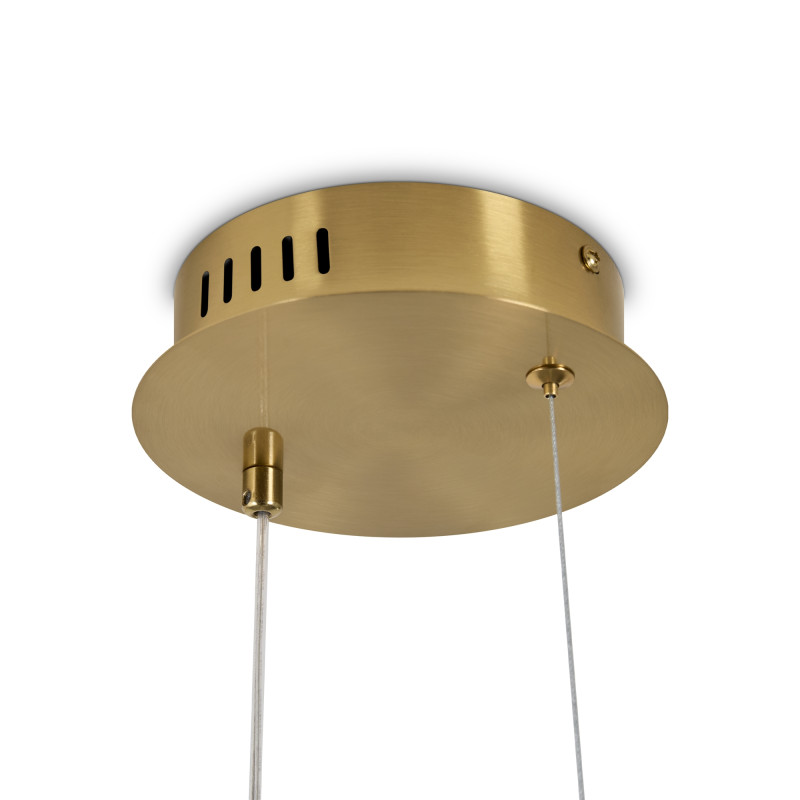 Подвесной светильник 30*4*234 см, LED, 14W, 3000К, Freya Eclat FR6182PL-L14BS латунный