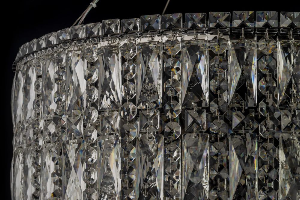 Люстра подвесная *60*30 см, Led лента*LED*68W, 3000/6000K, Arti Lampadari Ovindoli Gold Ovindoli L 1.5.60.102 N, Никель