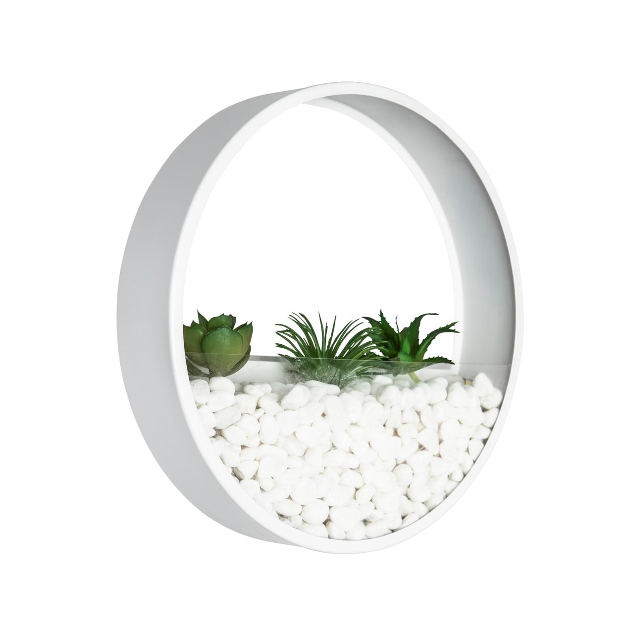 Бра 25*8*25 см, LED 17W, 3000 / 6000K, Белый LED4U L7397-250 WH