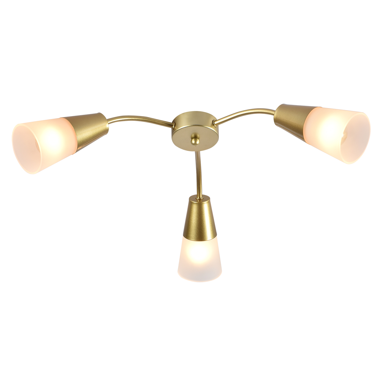Потолочный светильник 560*560*170 мм, 3*E14 золото Escada Aquilegia 1100/3P Gold