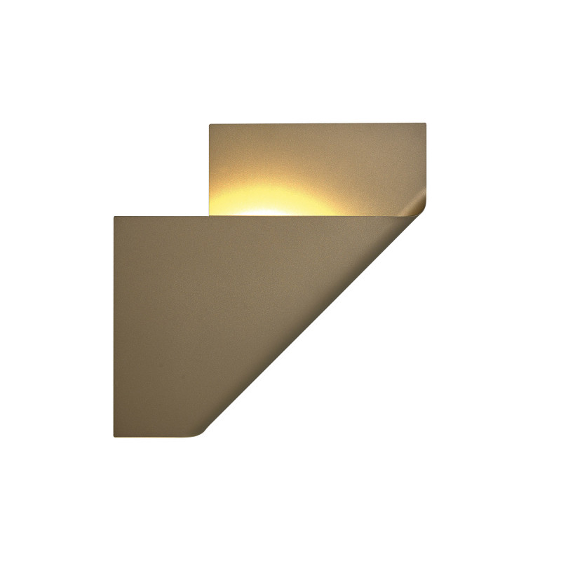 Бра 37,5*7,5*37,5 см, GX53 * 1 15W,  Mantra Luppi 7695, золото матовое